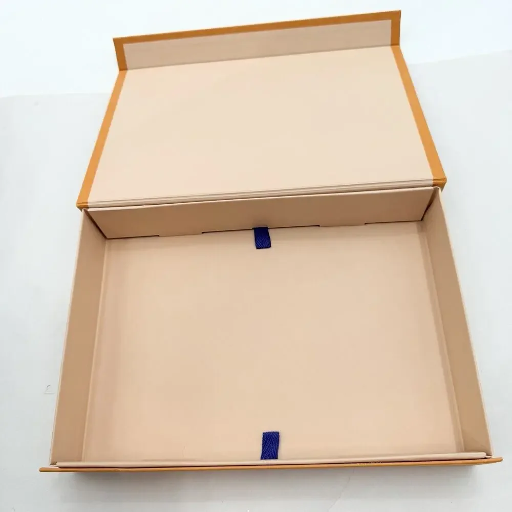 Louis Vuitton Authentic Orange Empty Magnetic Gift Box & Tissue 12" x 8" x 2" - Picture 8 of 8